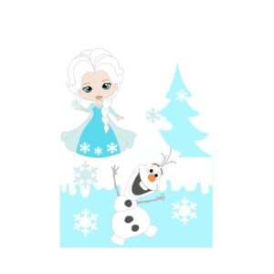 Kit com 5 arquivos de corte: 01-FROZEN (100% em camadas)