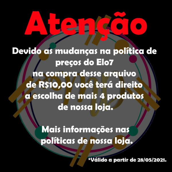 Kit com 5 arquivos de corte: 01-MINECRAFT CIRCULAR - Image 2