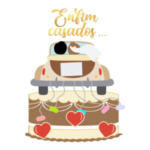 Kit com 5 arquivos de corte: 02-CASAMENTO (camadas)