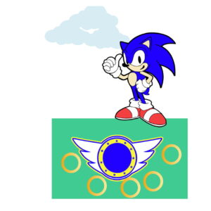 Kit com 5 arquivos de corte: 02-SONIC (100% em camadas)