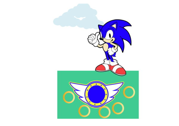 Kit com 5 arquivos de corte: 02-SONIC (100% em camadas)