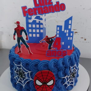 Kit com 5 arquivos de corte 07-HOMEM ARANHA TOPO DE BOLO