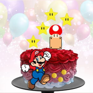 Kit com 5 arquivos de corte 10-SUPER MARIO TOPO EM CAMADAS