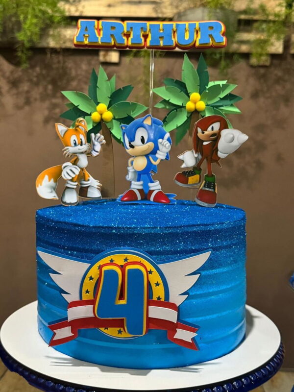 Arquivo de Corte Bolo do Sonic