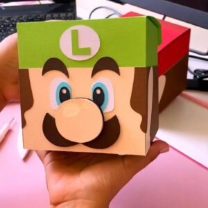 Arquivo de Corte Caixa Cubo Super Mario