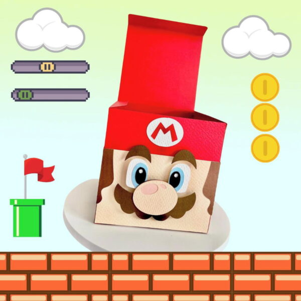 Arquivo de Corte Caixa Cubo Super Mario