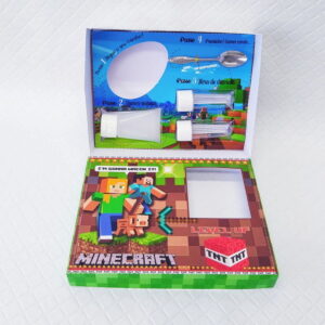 Arquivo de Corte Caixa Mini Confeiteiro Minecraft Studio