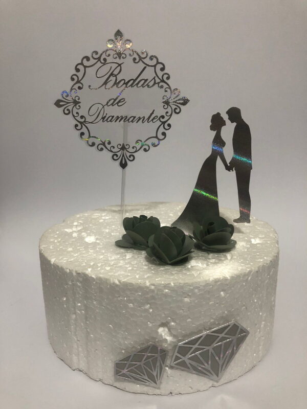 Arquivo de corte camadas bodas de diamante