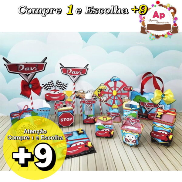Arquivo de Corte Carros Disney 001 - Studio, Png e pdf