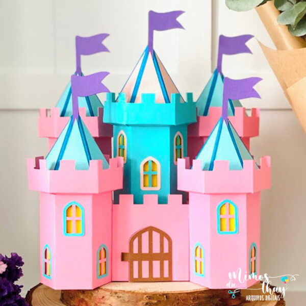 Arquivo de Corte: Castelo 3d 001 - Studio e Svg