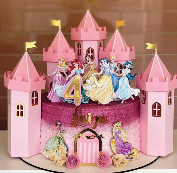 Arquivo de Corte Castelo 3d Princesas+3 Arquivos Grátis