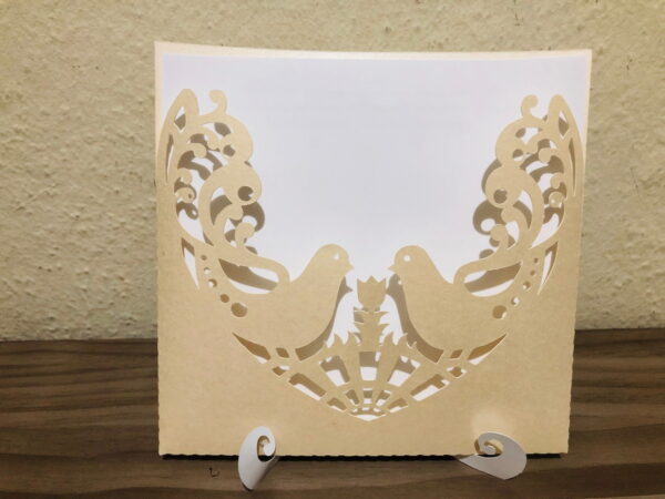 Arquivo de corte Convite de casamento pombinhos - Imagem 2