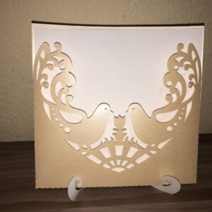 Arquivo de corte Convite de casamento pombinhos