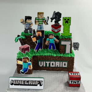 Arquivo de Corte de Topo de Bolo Minecraft #940