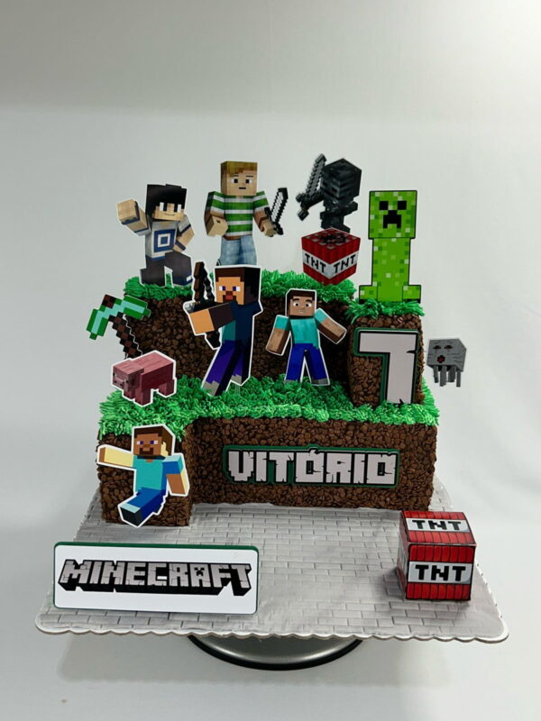 Arquivo de Corte de Topo de Bolo Minecraft #940