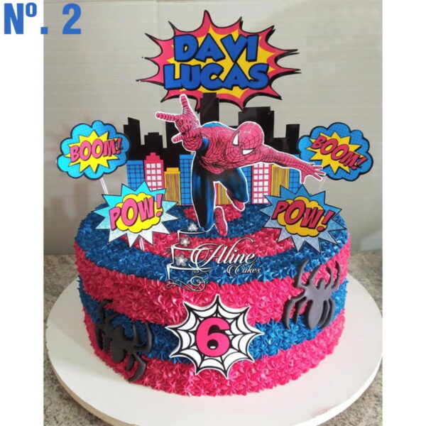 Arquivo de corte - Decoração/Topo de bolo - HOMEM ARANHA - Image 2