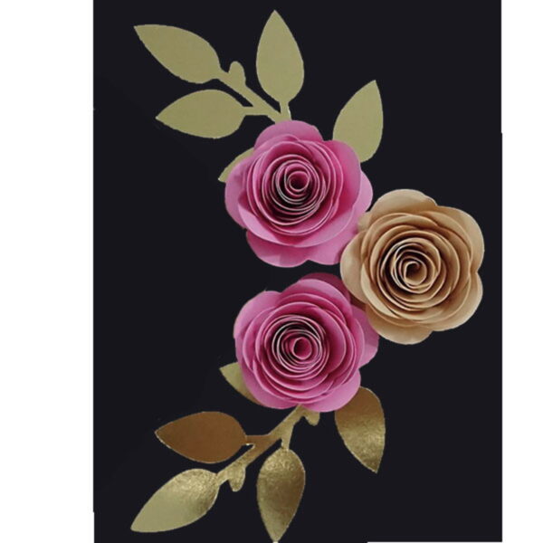 Arquivo de Corte Digital Flor com folha 1 + BRINDE