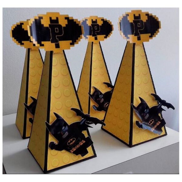 Arquivo de Corte Digital Topo de Bolo Batman Lego e Cone - Image 2