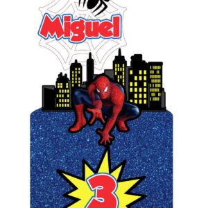 4 Arquivo de Corte Digital - Topo de Bolo Homem Aranha