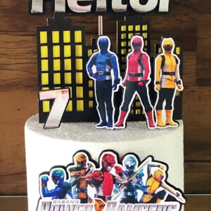 Arquivo de Corte Digital - Topo de Bolo Power Ranger