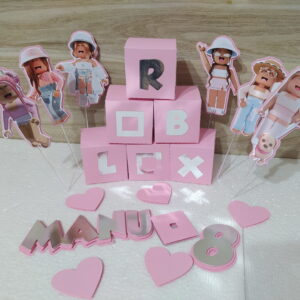Arquivo de Corte Digital Topo Roblox Menina