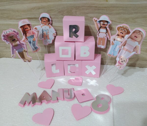 Arquivo de Corte Digital Topo Roblox Menina