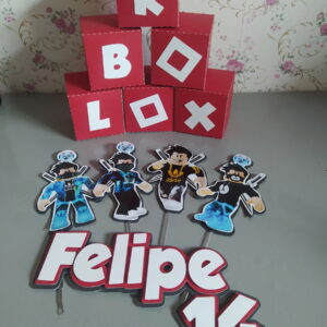 Arquivo de Corte Digital Topo Roblox Menino