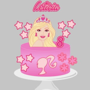 Arquivo De Corte Em Camadas Topo Bolo Barbie