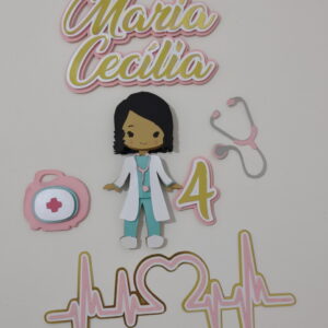 Arquivo De Corte Em Camadas Topo De Bolo Médica Enfermeira