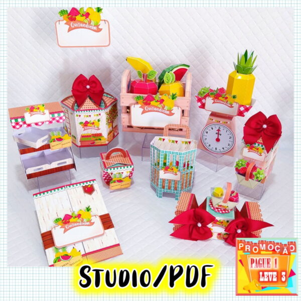 Arquivo de corte Festa Quitanda Frutas *Studio/PDF*