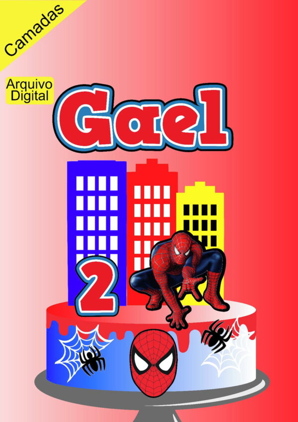 Arquivo de Corte Homem Aranha Gael - Cod076