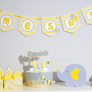 Arquivo de Corte Kit mesversário Elefante