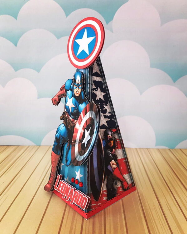 Arquivo de Corte Kit Papelaria Capitão América