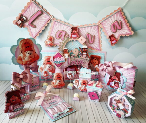 Arquivo de Corte Kit Papelaria Roblox Menina