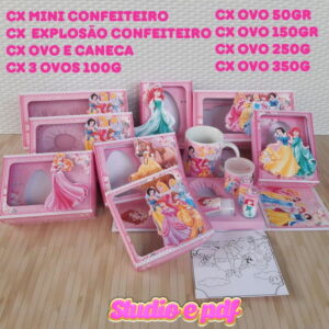 Arquivo de Corte Kit Páscoa Princesas Studio pdf
