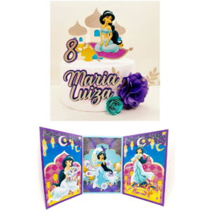 Arquivo De Corte Kit Princesa Jasmine Topo e Painel Studio