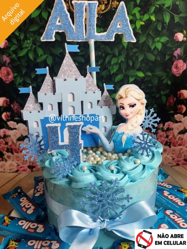 Arquivo de Corte p/ Silhouette Frozen Castelo 3d