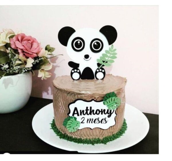 Arquivo de corte Panda - Topo de bolo