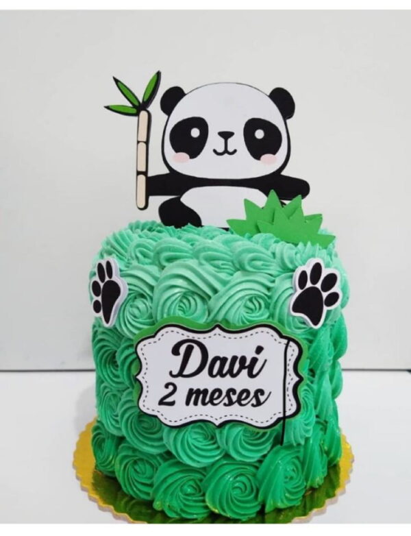 Arquivo de corte Panda - Topo de bolo