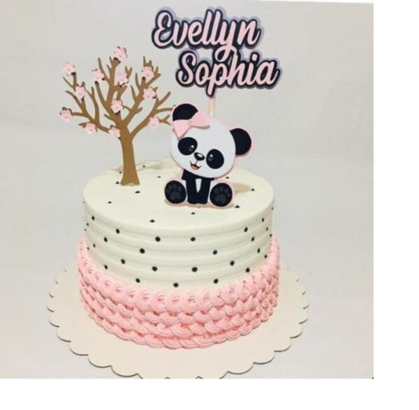 Arquivo de corte Panda - Topo de bolo