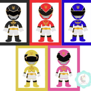 Artes Digitais para quadrinhos A4 Power Rangers