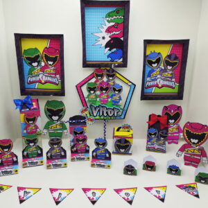Arquivo de corte Power Rangers em studio/pdf e PNG