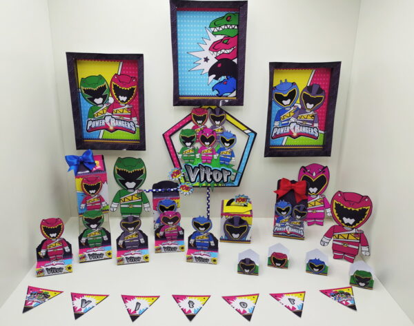 Arquivo de corte Power Rangers em studio/pdf e PNG