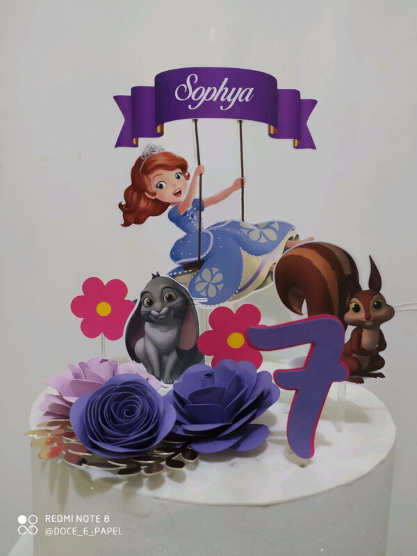 Arquivo de corte princesa Sofia+4arquivos