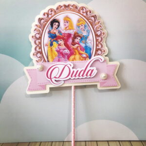 Arquivo de Corte Princesas Disney Topo Bolo