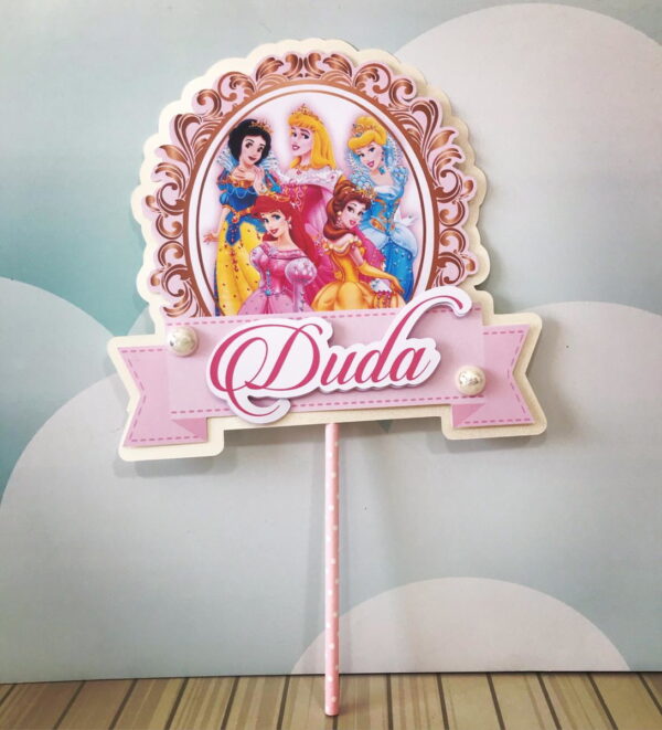Arquivo de Corte Princesas Disney Topo Bolo
