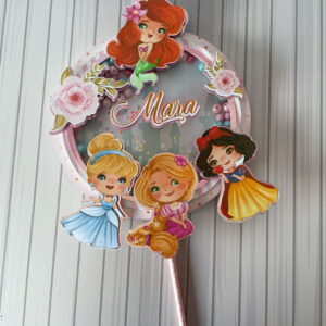 Arquivo de Corte Princesas Disney Topo Bolo