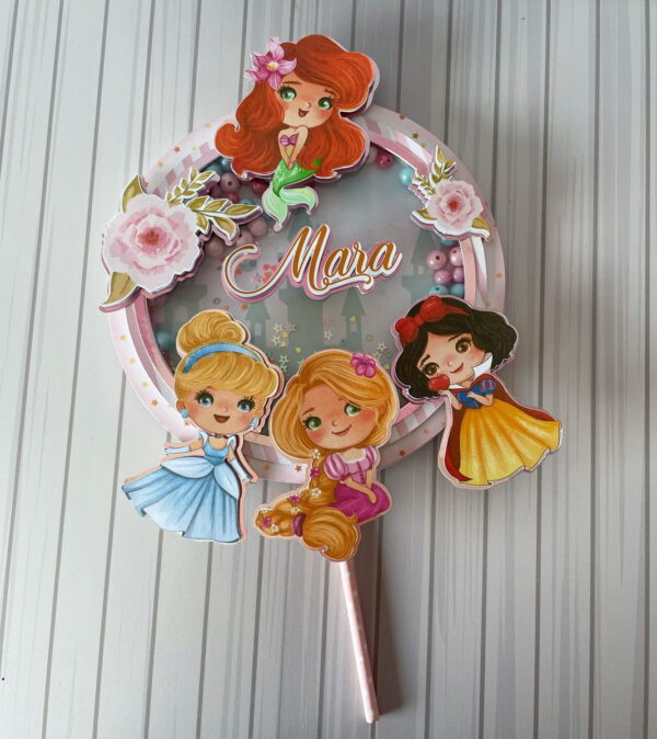 Arquivo de Corte Princesas Disney Topo Bolo