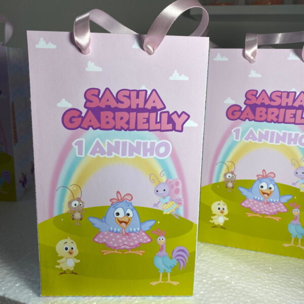 Arquivo de Corte Sacolinha Galinha Pintadinha - Imagem 2