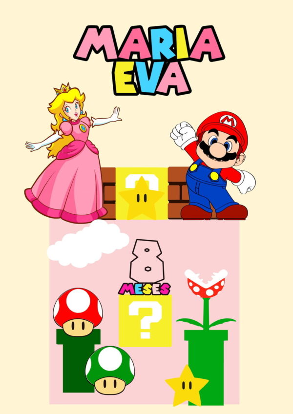 Arquivo de corte SUPER Mario para Menina (GANHE BRINDE)